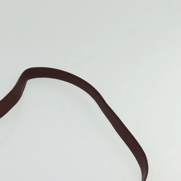 CARTIER Must Line Shoulder Bag Leather Bordeaux Gold Auth - Picture 11 of 16